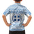 Greece Christmas Family Matching Short Sleeve Bodycon Dress and Hawaiian Shirt with Santa Rowing Boat Greek Flag Laurel Wreath Parthenon and Blue White Pattern Design - Wonder Print Shop