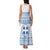 Greece Christmas Family Matching Tank Maxi Dress and Hawaiian Shirt with Santa Rowing Boat Greek Flag Laurel Wreath Parthenon and Blue White Pattern Design - Wonder Print Shop