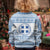 Greece Christmas Kid Ugly Christmas Sweater with Santa Rowing Boat Greek Flag Laurel Wreath Parthenon and Blue White Pattern Design - Wonder Print Shop