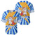 Greece Christmas Baseball Jersey with Zeus Santa Greek Flag Lightning Bolt Gift Bag and Blue Yellow Pattern Design - Wonder Print Shop