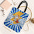 Greece Christmas Tote Bag with Zeus Santa Greek Flag Lightning Bolt Gift Bag and Blue Yellow Pattern Design - Wonder Print Shop