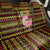Uganda Christmas Back Car Seat Cover with Flamingo Lights Uganda Flag and Black Red Yellow Tribal Pattern Design - Wonder Print Shop