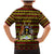 Uganda Christmas Family Matching Mermaid Dress and Hawaiian Shirt with Flamingo Lights Uganda Flag and Black Red Yellow Tribal Pattern Design - Wonder Print Shop