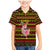Uganda Christmas Family Matching Mermaid Dress and Hawaiian Shirt with Flamingo Lights Uganda Flag and Black Red Yellow Tribal Pattern Design - Wonder Print Shop
