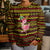 Uganda Christmas Kid Ugly Christmas Sweater with Flamingo Lights Uganda Flag and Black Red Yellow Tribal Pattern Design - Wonder Print Shop