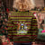 Uganda Christmas Kid Ugly Christmas Sweater with Flamingo Lights Uganda Flag and Black Red Yellow Tribal Pattern Design - Wonder Print Shop
