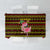 Uganda Christmas Tablecloth with Flamingo Lights Uganda Flag and Black Red Yellow Tribal Pattern Design - Wonder Print Shop