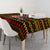Uganda Christmas Tablecloth with Flamingo Lights Uganda Flag and Black Red Yellow Tribal Pattern Design - Wonder Print Shop