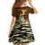 Uganda Christmas Family Matching Off Shoulder Maxi Dress and Hawaiian Shirt with Santa in Canoe Christmas Tree Uganda Map Flag and Black Red Yellow Tribal Pattern Design - Wonder Print Shop