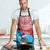 Aruba Christmas Apron with Santa Fish Aruba Flag Ocean Icons and Red Blue Holiday Pattern Design - Wonder Print Shop