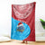 Aruba Christmas Blanket with Santa Fish Aruba Flag Ocean Icons and Red Blue Holiday Pattern Design - Wonder Print Shop