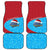 Aruba Christmas Car Mats with Santa Fish Aruba Flag Ocean Icons and Red Blue Holiday Pattern Design - Wonder Print Shop
