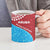 Aruba Christmas Ceramic Mug with Santa Fish Aruba Flag Ocean Icons and Red Blue Holiday Pattern Design - Wonder Print Shop