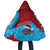 Aruba Christmas Cloak with Santa Fish Aruba Flag Ocean Icons and Red Blue Holiday Pattern Design - Wonder Print Shop