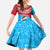 Aruba Christmas Family Matching Mermaid Dress and Hawaiian Shirt with Santa Fish Aruba Flag Ocean Icons and Red Blue Holiday Pattern Design - Wonder Print Shop