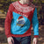 Aruba Christmas Ugly Christmas Sweater with Santa Fish Aruba Flag Ocean Icons and Red Blue Holiday Pattern Design - Wonder Print Shop