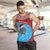 Aruba Christmas Men Tank Top with Santa Fish Aruba Flag Ocean Icons and Red Blue Holiday Pattern Design - Wonder Print Shop