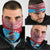 Aruba Christmas Neck Gaiter with Santa Fish Aruba Flag Ocean Icons and Red Blue Holiday Pattern Design - Wonder Print Shop