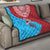 Aruba Christmas Quilt with Santa Fish Aruba Flag Ocean Icons and Red Blue Holiday Pattern Design - Wonder Print Shop