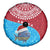 Aruba Christmas Spare Tire Cover with Santa Fish Aruba Flag Ocean Icons and Red Blue Holiday Pattern Design - Wonder Print Shop