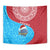 Aruba Christmas Tapestry with Santa Fish Aruba Flag Ocean Icons and Red Blue Holiday Pattern Design - Wonder Print Shop