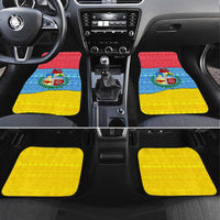 Aruba Christmas Car Mats with Fish Christmas Tree Aruba Flag and Red Blue Yellow Tropical Pattern Design - Wonder Print Shop