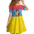 Aruba Christmas Family Matching Mermaid Dress and Hawaiian Shirt with Fish Christmas Tree Aruba Flag and Red Blue Yellow Tropical Pattern Design - Wonder Print Shop