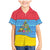 Aruba Christmas Family Matching Mermaid Dress and Hawaiian Shirt with Fish Christmas Tree Aruba Flag and Red Blue Yellow Tropical Pattern Design - Wonder Print Shop