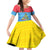 Aruba Christmas Family Matching Off Shoulder Short Dress and Hawaiian Shirt with Fish Christmas Tree Aruba Flag and Red Blue Yellow Tropical Pattern Design - Wonder Print Shop