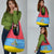 Aruba Christmas Grocery Bag with Fish Christmas Tree Aruba Flag and Red Blue Yellow Tropical Pattern Design - Wonder Print Shop
