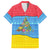 Aruba Christmas Hawaiian Shirt with Fish Christmas Tree Aruba Flag and Red Blue Yellow Tropical Pattern Design - Wonder Print Shop