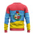 Aruba Christmas Ugly Christmas Sweater with Fish Christmas Tree Aruba Flag and Red Blue Yellow Tropical Pattern Design - Wonder Print Shop