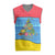 Aruba Christmas Knitted V-Neck Vest with Fish Christmas Tree Aruba Flag and Red Blue Yellow Tropical Pattern Design - Wonder Print Shop