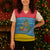 Aruba Christmas Knitted V-Neck Vest with Fish Christmas Tree Aruba Flag and Red Blue Yellow Tropical Pattern Design - Wonder Print Shop