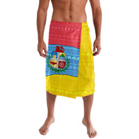 Aruba Christmas Lavalava with Fish Christmas Tree Aruba Flag and Red Blue Yellow Tropical Pattern Design - Wonder Print Shop