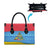 Aruba Christmas Leather Bag with Fish Christmas Tree Aruba Flag and Red Blue Yellow Tropical Pattern Design - Wonder Print Shop