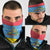 Aruba Christmas Neck Gaiter with Fish Christmas Tree Aruba Flag and Red Blue Yellow Tropical Pattern Design - Wonder Print Shop