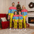 Aruba Christmas Pajama Set with Fish Christmas Tree Aruba Flag and Red Blue Yellow Tropical Pattern Design - Wonder Print Shop