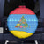 Aruba Christmas Spare Tire Cover with Fish Christmas Tree Aruba Flag and Red Blue Yellow Tropical Pattern Design - Wonder Print Shop