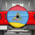 Aruba Christmas Spare Tire Cover with Fish Christmas Tree Aruba Flag and Red Blue Yellow Tropical Pattern Design - Wonder Print Shop
