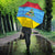 Aruba Christmas Umbrella with Fish Christmas Tree Aruba Flag and Red Blue Yellow Tropical Pattern Design - Wonder Print Shop