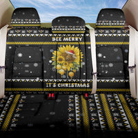 Bee Merry Its Time Christmas Back Car Seat Cover Xmas Holiday Patterns - Wonder Print Shop