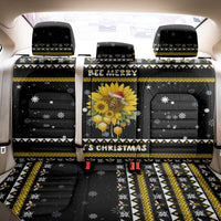 Bee Merry Its Time Christmas Back Car Seat Cover Xmas Holiday Patterns - Wonder Print Shop
