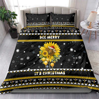 Bee Merry Its Time Christmas Bedding Set Xmas Holiday Patterns - Wonder Print Shop
