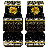 Bee Merry Its Time Christmas Car Mats Xmas Holiday Patterns - Wonder Print Shop