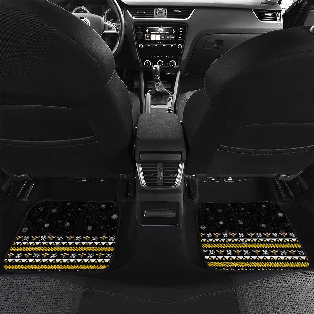 Bee Merry Its Time Christmas Car Mats Xmas Holiday Patterns - Wonder Print Shop