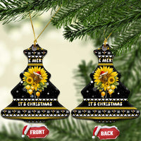 Bee Merry Its Time Christmas Ceramic Ornament Xmas Holiday Patterns - Wonder Print Shop