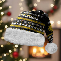Bee Merry Its Time Christmas Santa Hat Xmas Holiday Patterns - Wonder Print Shop