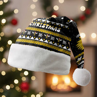 Bee Merry Its Time Christmas Santa Hat Xmas Holiday Patterns - Wonder Print Shop