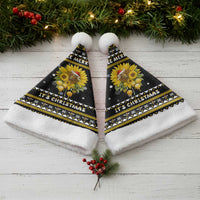 Bee Merry Its Time Christmas Santa Hat Xmas Holiday Patterns - Wonder Print Shop